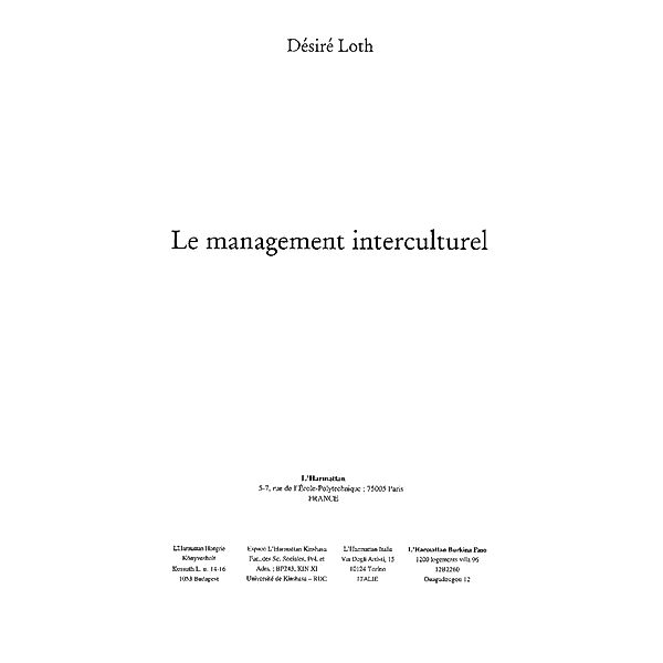 Management interculturel / Hors-collection, Loth Desire