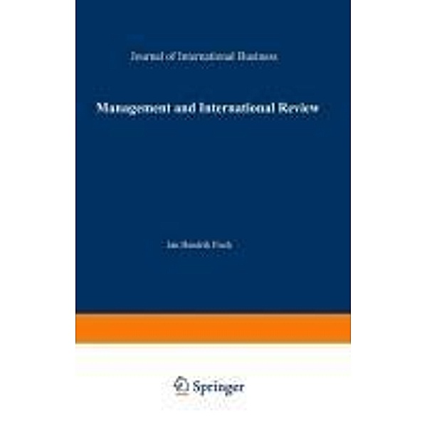 Management International Review / mir Special Issue