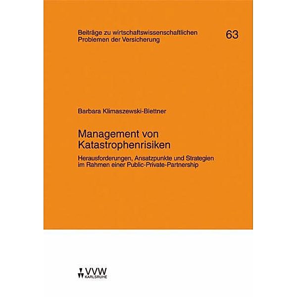 Management von Katastrophenrisiken, Barbara Klimaszewski-Blettner