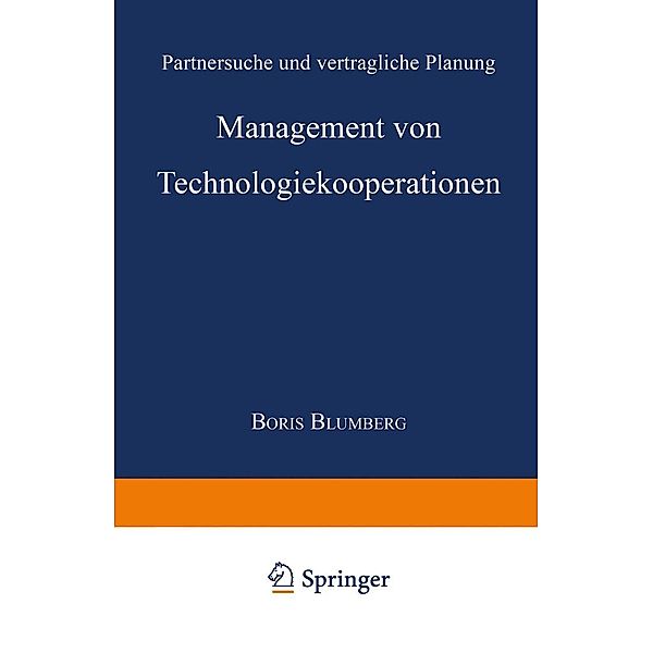 Management von Technologiekooperationen / Markt- und Unternehmensentwicklung Markets and Organisations