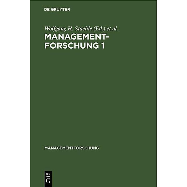 Managementforschung 1