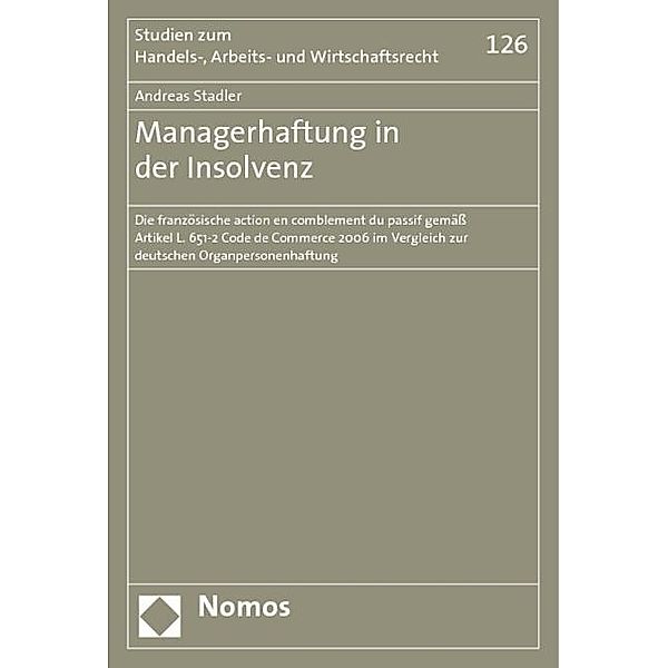 Managerhaftung in der Insolvenz, Andreas Stadler