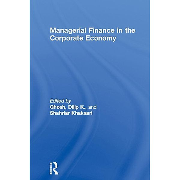 Managerial Finance in the Corporate Economy