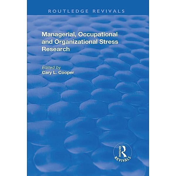 Managerial, Occupational and Organizational Stress Research, Manchester School of Managements