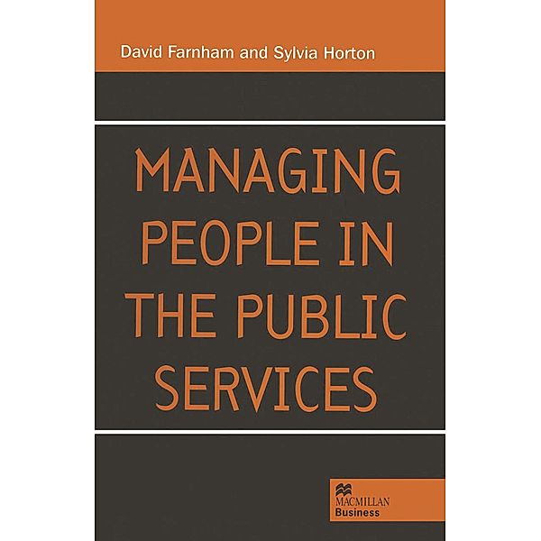Managing People in the Public Services, David Farnham, Sylvia Horton
