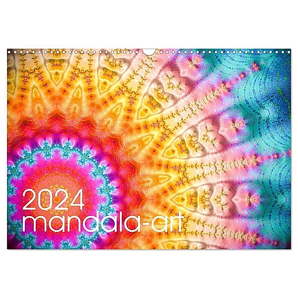 mandala-art (Wandkalender 2024 DIN A3 quer), CALVENDO Monatskalender, Michael Fischer
