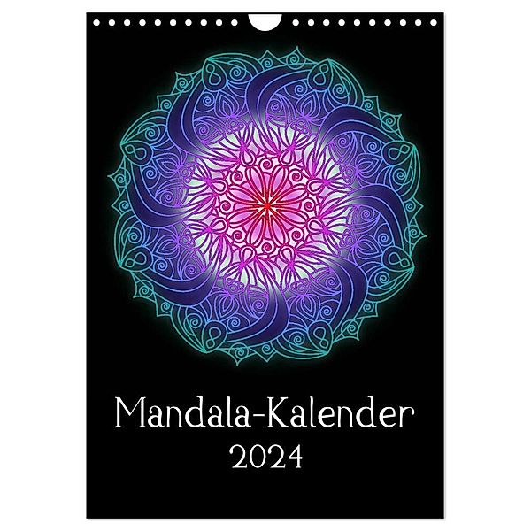 Mandala-Kalender 2024 (Wandkalender 2024 DIN A4 hoch), CALVENDO Monatskalender, Sandra Lina Jakob