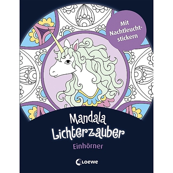 Mandala-Lichterzauber - Einhörner