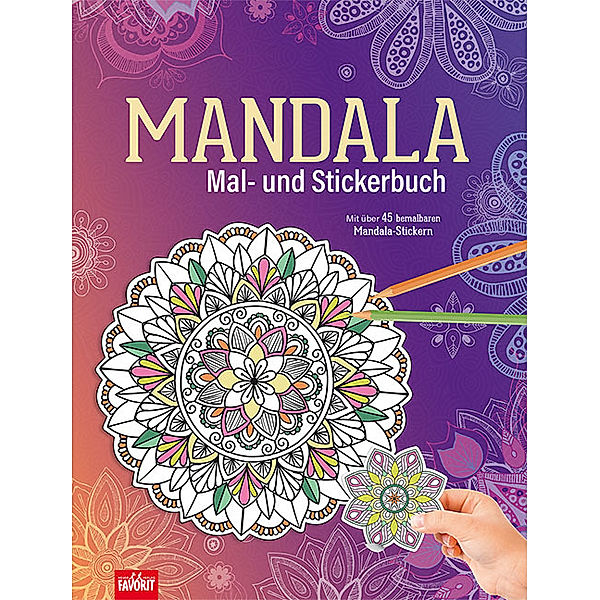 Mandala Mal- und Stickerbuch