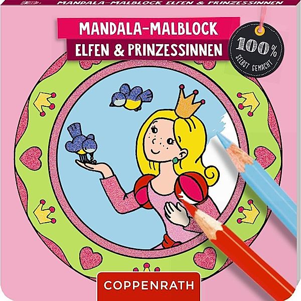 Mandala-Malblock - Elfen und Prinzessinnen