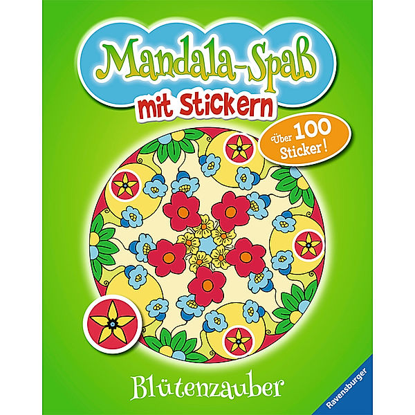 Mandala-Spaß mit Stickern: Blütenzauber