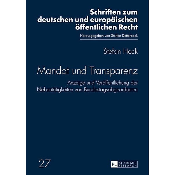 Mandat und Transparenz, Stefan Heck