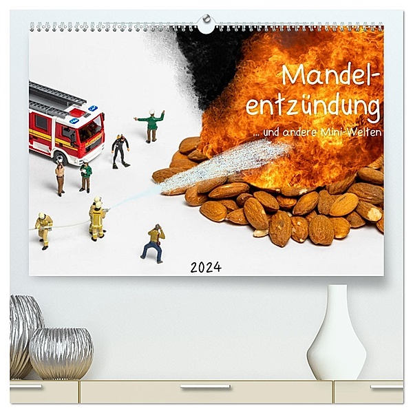 Mandelentzündung ... und andere Mini-Welten (hochwertiger Premium Wandkalender 2024 DIN A2 quer), Kunstdruck in Hochglanz, Michael Bogumil
