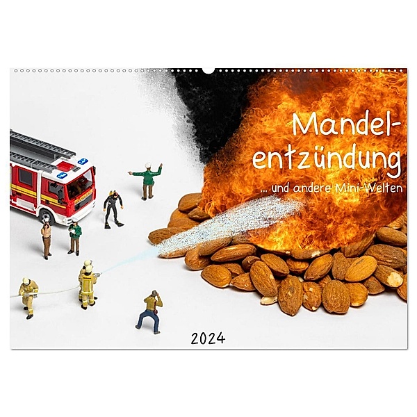 Mandelentzündung ... und andere Mini-Welten (Wandkalender 2024 DIN A2 quer), CALVENDO Monatskalender, Michael Bogumil