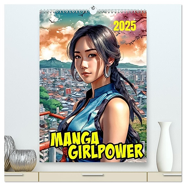 Manga Girlpower (hochwertiger Premium Wandkalender 2025 DIN A2 hoch), Kunstdruck in Hochglanz, Calvendo, Werner Braun