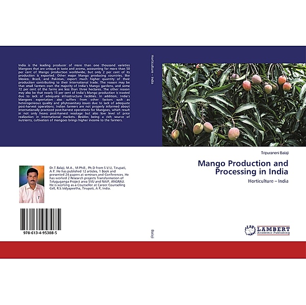 Mango Production and Processing in India, Tripuraneni Balaji