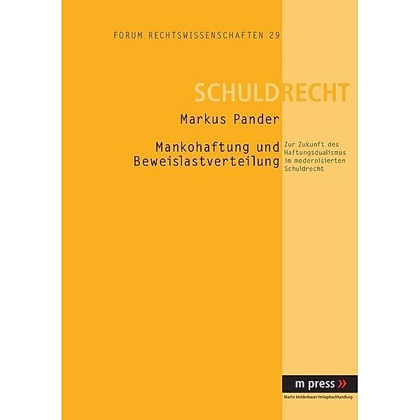 Mankohaftung und Beweislastverteilung, Markus Pander