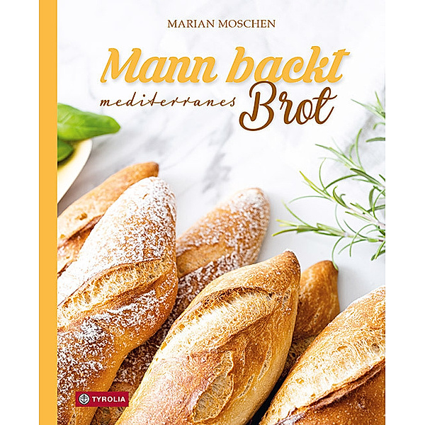 Mann backt mediterranes Brot, Marian Moschen