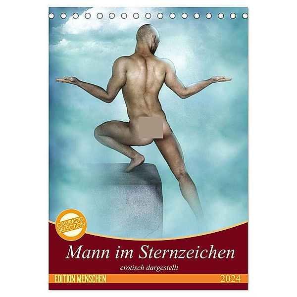 Mann im Sternzeichen (Tischkalender 2024 DIN A5 hoch), CALVENDO Monatskalender, Andrea Tiettje