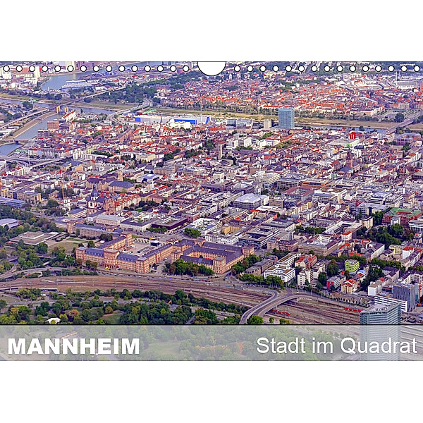 Mannheim - Stadt im Quadrat (Wandkalender 2019 DIN A4 quer), Günter Ruhm