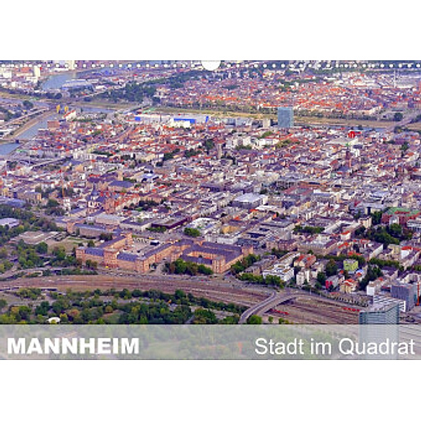 Mannheim - Stadt im Quadrat (Wandkalender 2022 DIN A3 quer), Mannheim, Günter Ruhm