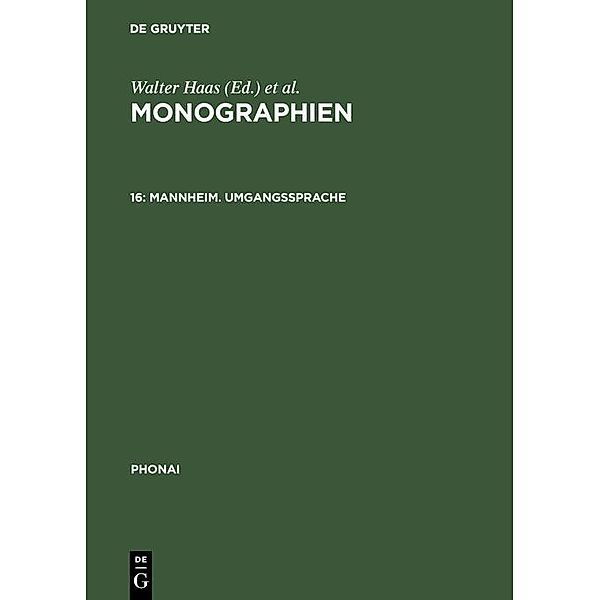 Mannheim. Umgangssprache / Phonai Bd.16