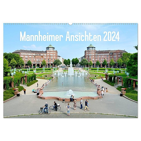 Mannheimer Ansichten 2024 (Wandkalender 2024 DIN A2 quer), CALVENDO Monatskalender, Alessandro Tortora