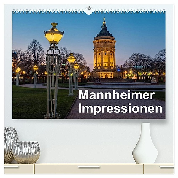 Mannheimer Impressionen. (hochwertiger Premium Wandkalender 2024 DIN A2 quer), Kunstdruck in Hochglanz, Thomas Seethaler