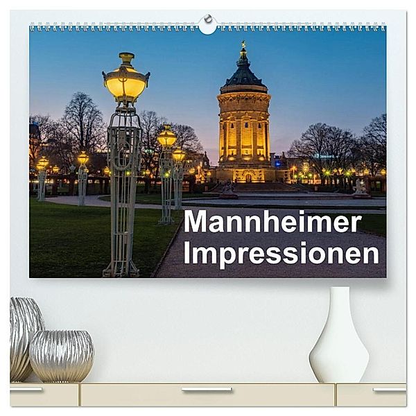 Mannheimer Impressionen. (hochwertiger Premium Wandkalender 2024 DIN A2 quer), Kunstdruck in Hochglanz, Thomas Seethaler