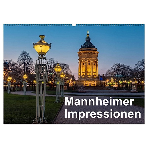 Mannheimer Impressionen. (Wandkalender 2024 DIN A2 quer), CALVENDO Monatskalender, Thomas Seethaler