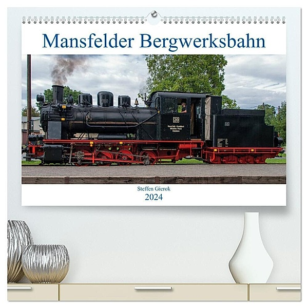 Mansfelder Bergwerksbahn (hochwertiger Premium Wandkalender 2024 DIN A2 quer), Kunstdruck in Hochglanz, Magic Artist Design, Mansfelder Bergwerksbahn e.V., Steffen Gierok