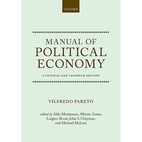 Manual of Political Economy, Vilfredo Pareto