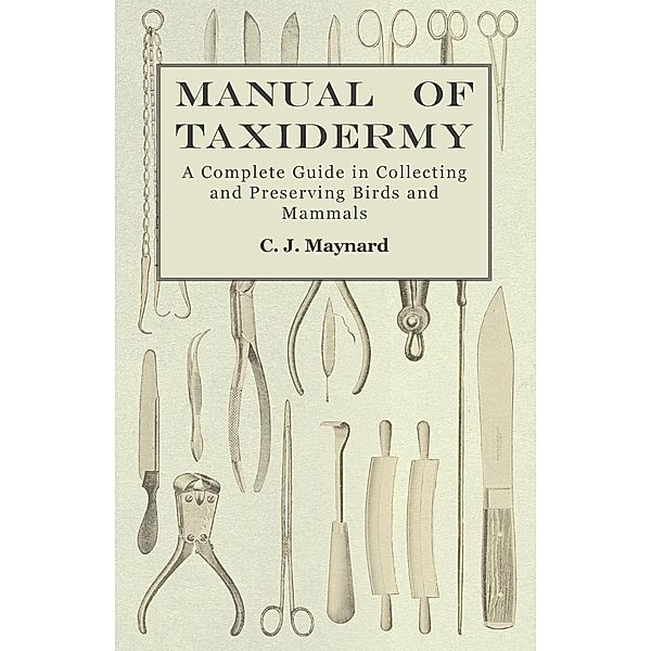 Manual of Taxidermy - A Complete Guide in Collecting and Preserving Birds and Mammals, C. J. Maynard