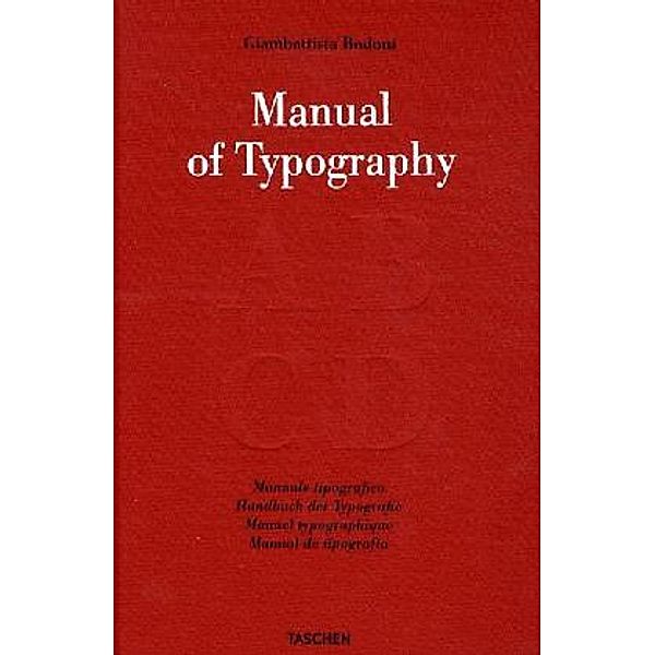 Manual of Typography, Giambattista Bodoni