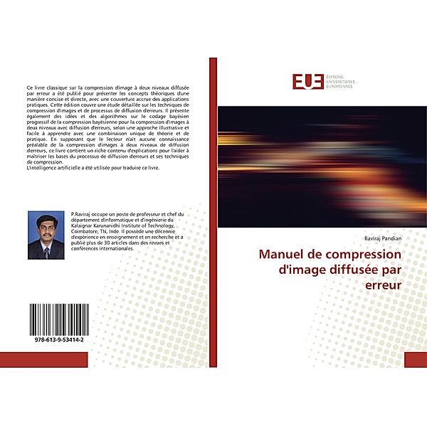 Manuel de compression d'image diffusée par erreur, Raviraj Pandian