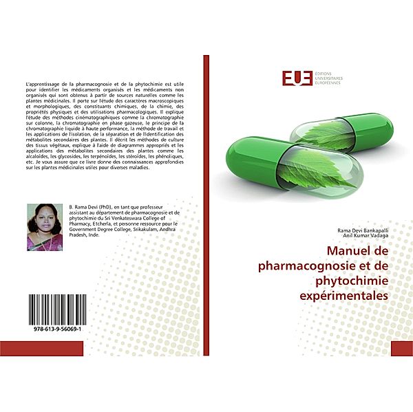 Manuel de pharmacognosie et de phytochimie expérimentales, Rama Devi Bankapalli, Anil Kumar Vadaga
