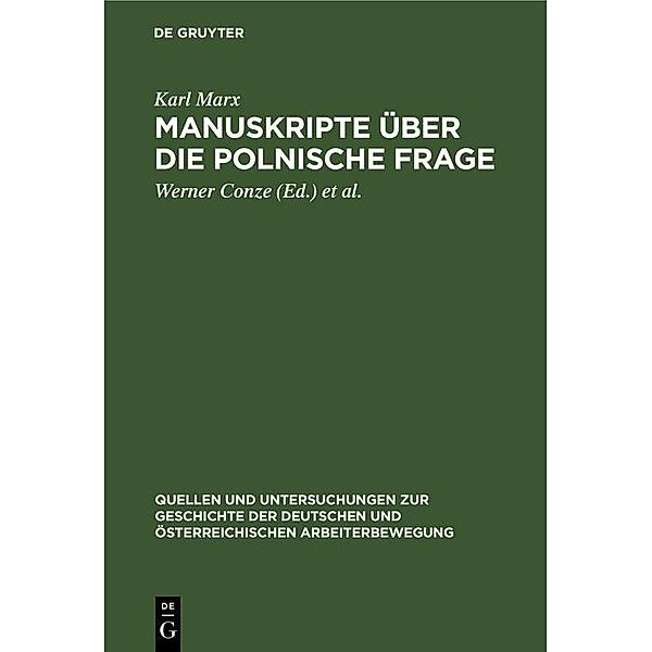 Manuskripte über die polnische Frage, Karl Marx