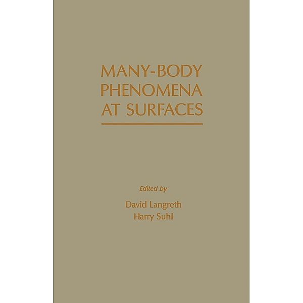 Many - Body Phenomena At Surfaces