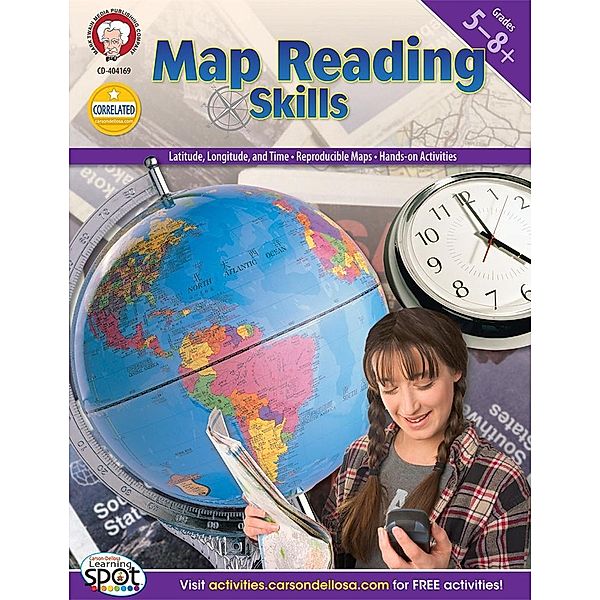 Map Reading Skills, Grades 5 - 8, Myrl Shireman
