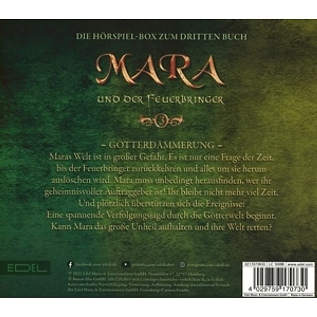 Mara und der Feuerbringer - Hörspiel-Box - Götterdämmerung, 4 Audio-CD