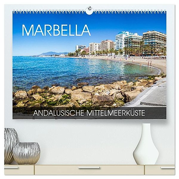 Marbella - andalusische Mittelmeerküste (hochwertiger Premium Wandkalender 2024 DIN A2 quer), Kunstdruck in Hochglanz, Val Thoermer
