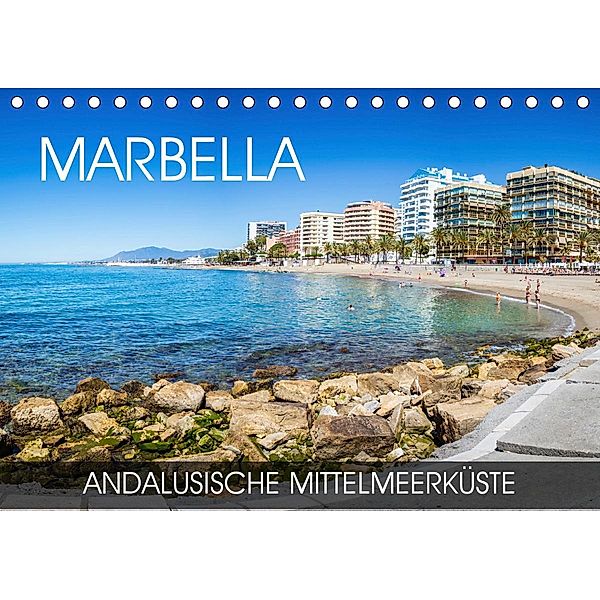 Marbella - andalusische Mittelmeerküste (Tischkalender 2021 DIN A5 quer), Val Thoermer