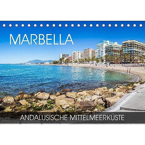 Marbella - andalusische Mittelmeerküste (Tischkalender 2023 DIN A5 quer), Val Thoermer