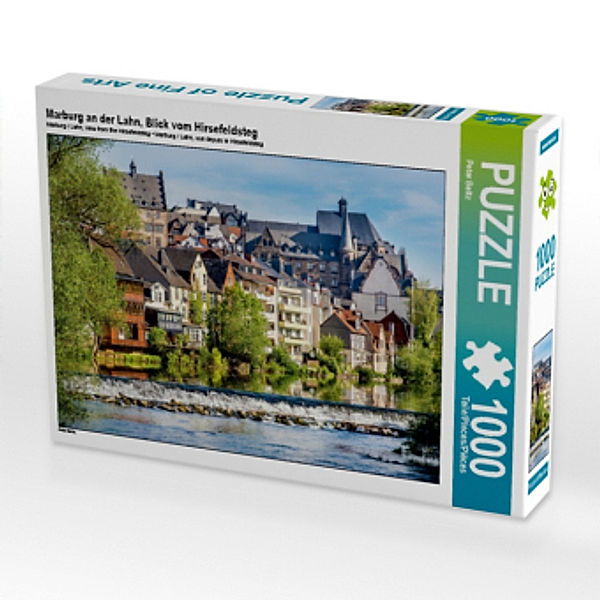 Marburg an der Lahn, Blick vom Hirsefeldsteg (Puzzle), Peter Beltz