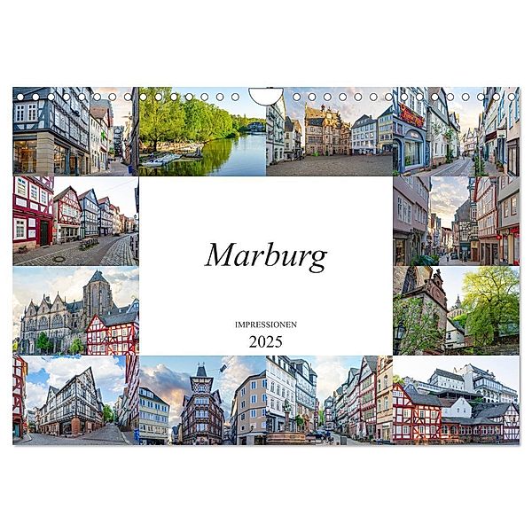 Marburg Impressionen (Wandkalender 2025 DIN A4 quer), CALVENDO Monatskalender, Calvendo, Dirk Meutzner