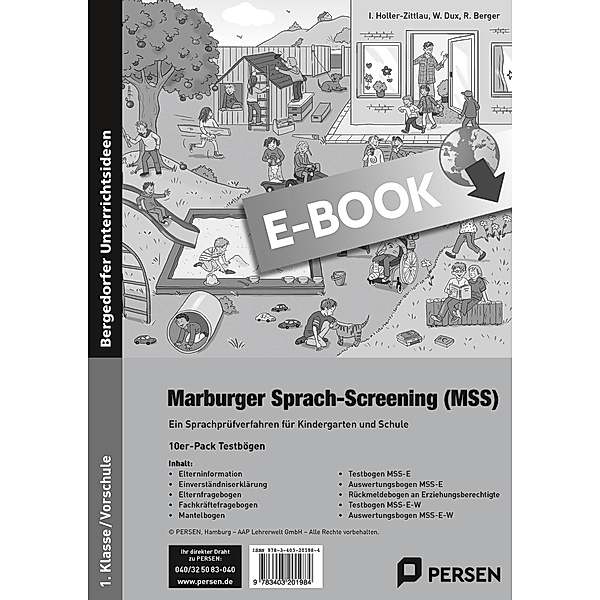 Marburger Sprach-Screening (MSS) - Testbögen, I. Holler-Zittlau, W. Dux, R. Berger