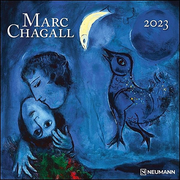 Marc Chagall 2023 - Wand-Kalender - Broschüren-Kalender - 30x30 - 30x60 geöffnet - Kunst-Kalender