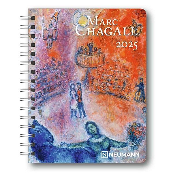 Marc Chagall 2025 - Diary - Buchkalender - Taschenkalender - Kunstkalender - 16,5x21,6