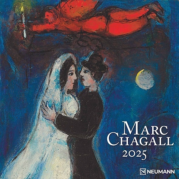 Marc Chagall 2025 - Wand-Kalender - Broschüren-Kalender - 30x30 - 30x60 geöffnet - Kunst-Kalender