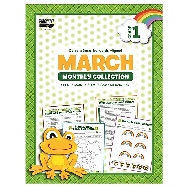 March Monthly Collection, Grade 1, Carson-Dellosa Publishing
